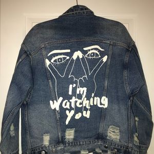 Perfect retro oversized jean jacket